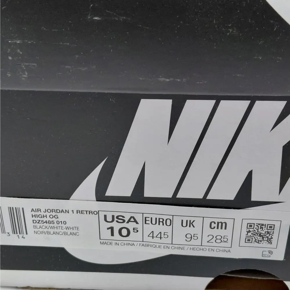 Nike Air Jordan 1 Retro High OG Panda Men's Athletic Sneakers Size 10.5 Black - Picture 12 of 13